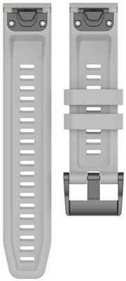 correa de silicona Ricardo 20mm (para Garmin Fenix 8/7S/6S (43mm), etc.), gris V1, QuickFit