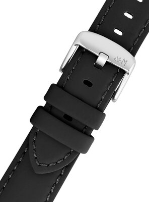 Correa de piel Morellato Capri 5761D82.019 L, negra, material reciclado