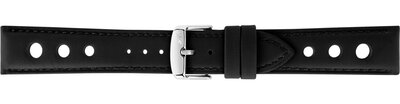 Correa de cuero Morellato Tropea 5968D99.019 M, negro, material reciclado