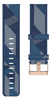 Correa de liberación rápida 20mm, nylon, azul, velcro (Garmin Venu, Venu Sq, Venu Sq 2, Venu 2 plus, etc.)