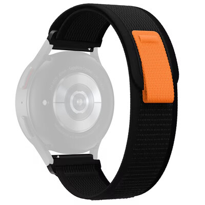 Correa de liberación rápida 22mm, nylon, negra, velcro (Garmin Venu 3, Forerunner 265, Vívoactive 4, etc.)