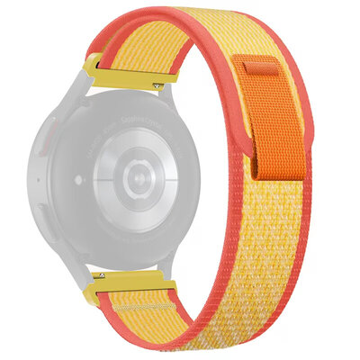 Correa de liberación rápida 22mm, nylon, naranja, velcro (Garmin Venu 3, Forerunner 265, Vívoactive 4, etc.)