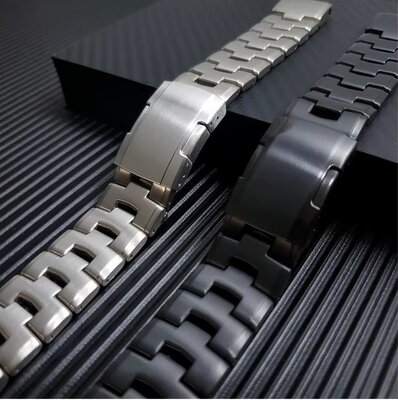 Brazalete de acero inoxidable Ricardo 22mm (para Garmin Fenix 8/7/6 (47mm), Epix 2 etc.), plateado V1, QuickFit