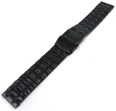 brazalete de acero inoxidable Ricardo Citerno, negro