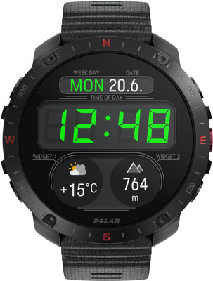 Polar Grit X2 Pro Night Black V1, talla S-L