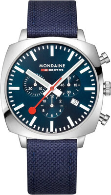 Mondaine Grand Cushion Quartz MSL.41440.LD.SET (+ correa de repuesto)