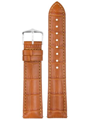 Correa de cuero Hirsch Duke S 01028375-1, marrón, piel de ternero, longitud S, Quick Release