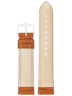 Correa de cuero Hirsch Duke S 01028375-1, marrón, piel de ternero, longitud S, Quick Release
