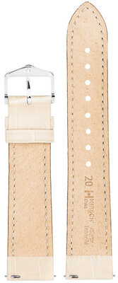 Correa de cuero Hirsch Duke S 01028390-1, beige, piel de ternero, longitud S, Quick Release