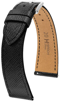 Correa de piel negra Hirsch Giffone L 01875150-2 (Teletina)