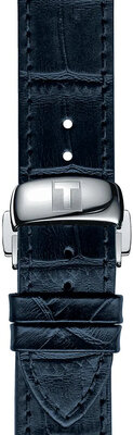Correa de piel azul Tissot T852.032.781, 19mm