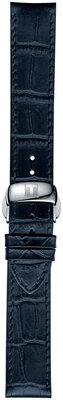 correa de cuero Tissot T852.032.781 19mm, azul, Quick Release