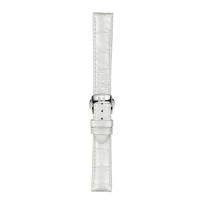 correa de cuero Tissot T852.036.795 16mm, blanco, Quick Release