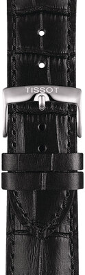 Correa de piel negra Tissot T852.041.653, 22mm