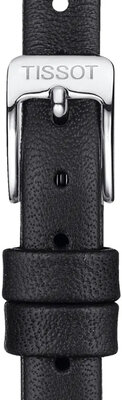 Correa de piel negra Tissot T852.043.159, 9mm