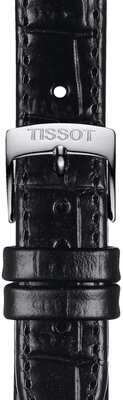 Correa de piel negra Tissot T852.043.622, 15mm