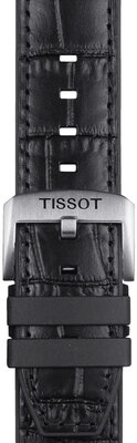 Correa de piel negra Tissot T852.046.761, 22mm