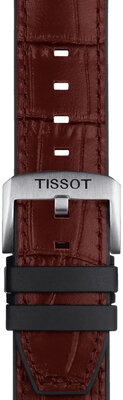 Correa de piel marrón Tissot T852.046.767, 22mm