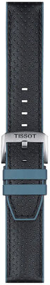 correa de cuero Tissot T852.046.785 22mm, negro, Quick Release