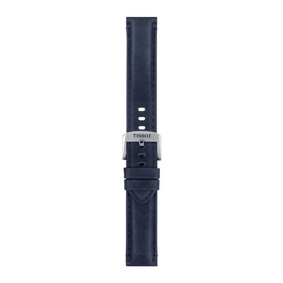 correa de cuero Tissot T852.046.831 20mm, azul, Quick Release