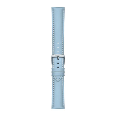 correa de cuero Tissot T852.048.148 18mm, azul, Quick Release