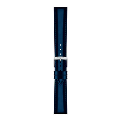 correa de cuero Tissot T852.048.150 18mm, azul, Quick Release