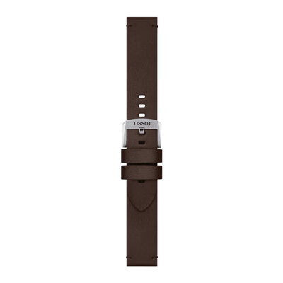 correa de cuero Tissot T852.048.215 20mm, marrón, Quick Release