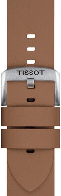 Correa de piel marrón Tissot T852.048.223, 22mm