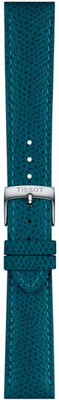 correa de cuero Tissot T852.049.059 18mm, azul, Quick Release