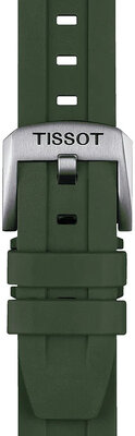 Correa de caucho verde Tissot T852.049.054, 20mm