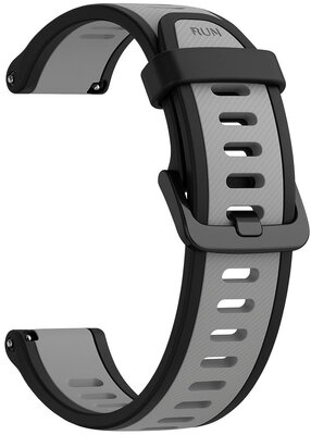 Correa de silicona Ricardo 18mm (Garmin Venu 2S, Vívoactive 4S, Forerunner 265S, Venu 3S aj.), negro, Quick Release