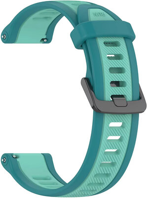 Correa de silicona Ricardo 18mm (Garmin Venu 2S, Vívoactive 4S, Forerunner 265S, Venu 3S, etc.), Azul, Cierre rápido