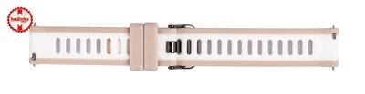 correa de silicona Ricardo Bormio 18mm, Beige, Quick Release