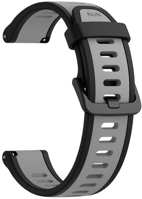 Correa de silicona Ricardo 20mm (para Garmin Venu, Venu Sq, Venu Sq 2, Venu 2 plus etc.), negra V5, Quick Release