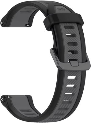 Ricardo 22mm Correa de silicona (Garmin Venu 3, Forerunner 265, Vívoactive 4, etc.), Negro, Cierre rápido