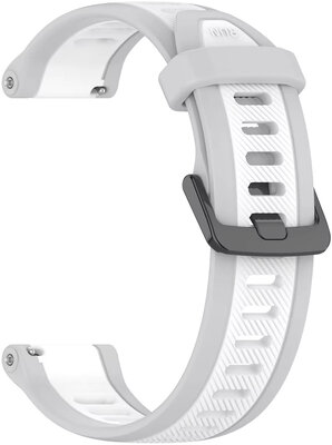 Ricardo Correa de silicona 22mm (Garmin Venu 3, Forerunner 265, Vívoactive 4, etc.), gris, cierre rápido