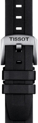 Correa de silicona negra Tissot T852.044.545, 20mm