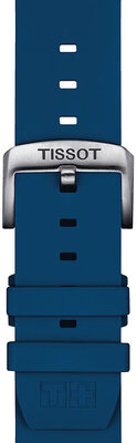 Correa de silicona azul Tissot T852.047.175, 22mm