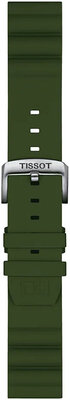 correa de silicona Tissot T852.047.177 22mm, verde, Quick Release