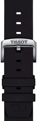 Correa de silicona negra Tissot T852.047.179, 22mm