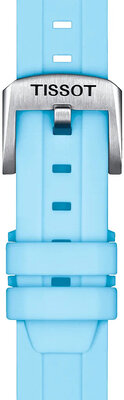 Correa de silicona azul Tissot T852.047.450, 18mm