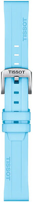 correa de silicona Tissot T852.047.450 18mm, azul, Quick Release