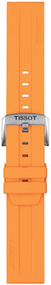 correa de silicona Tissot T852.047.918 22mm, naranja, Quick Release