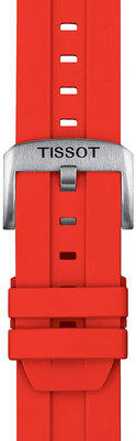 Correa de silicona roja Tissot T852.047.920, 22mm