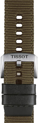 Correa textil verde Tissot T852.046.756, 22mm