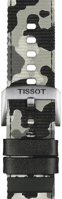 Correa textil gris/camuflaje Tissot T852.046.771, 22mm