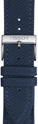 Correa textil azul Tissot T852.046.783, 22mm