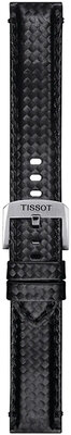 correa textil Tissot T852.046.829 20mm, negro, Quick Release