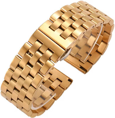 Pulsera de acero dorado Ricardo Genova