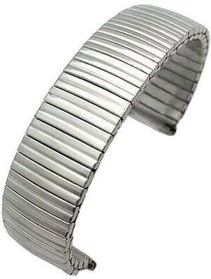 brazalete de acero inoxidable Ricardo Torrino, plateado, elástico